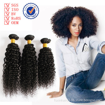 Original Indian Hair Jerry Curl sew in hair Weave Good Quality